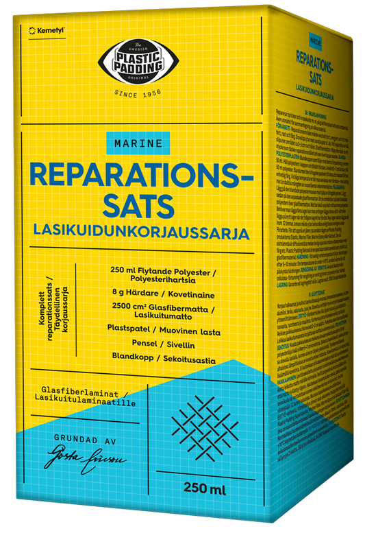 PLASTIC PADDING REPARATIONSSATS FÖR BÅTAR
