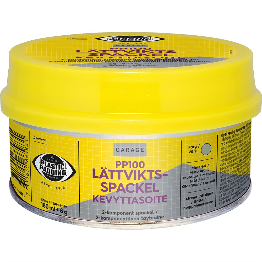 PLASTIC PADDING LÄTTVIKSSPACKEL PP100 180ML