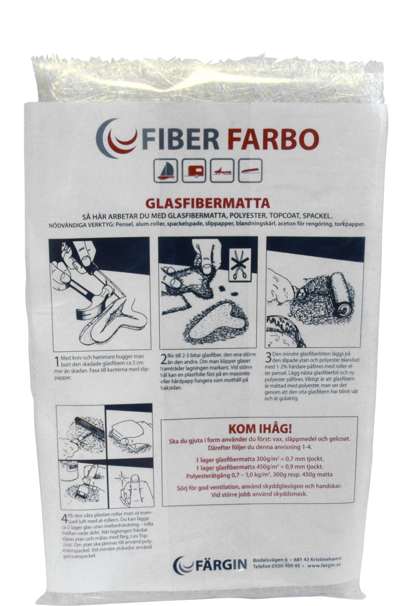 GLASFIBERMATTA 300G/1M