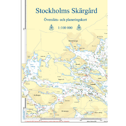 FALSAT ÖVERSIKTSKORT STHLM SKÄRGÅRD
