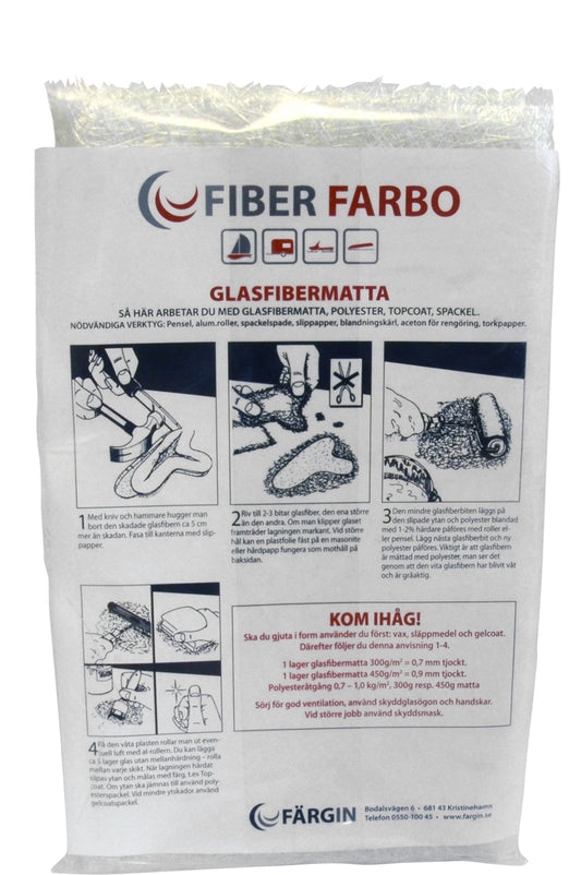 GLASFIBERMATTA 450G/1M